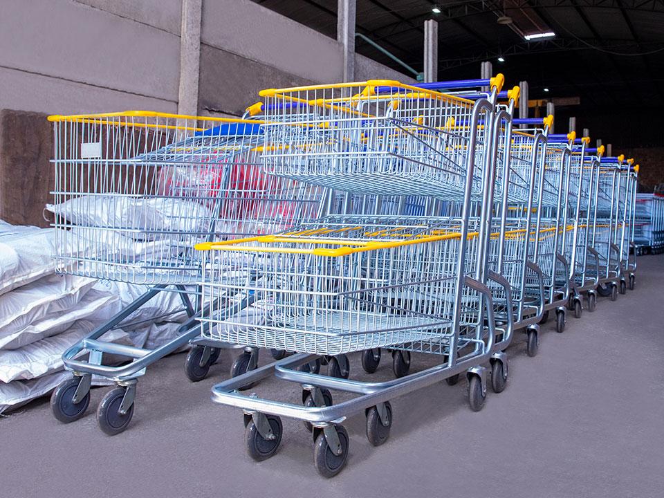Rodízios de qualidade para carrinhos de compras