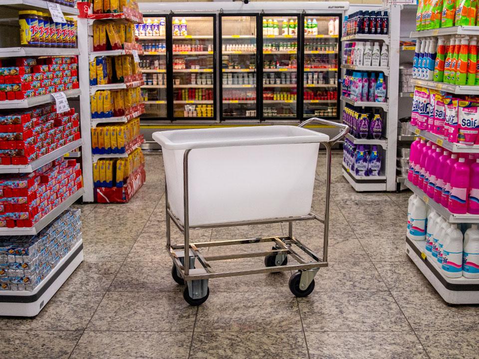 Carrinhos reforçados para frigoríficos