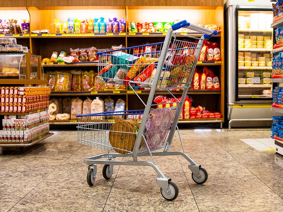 Carrinhos com padrão profissional para supermercados