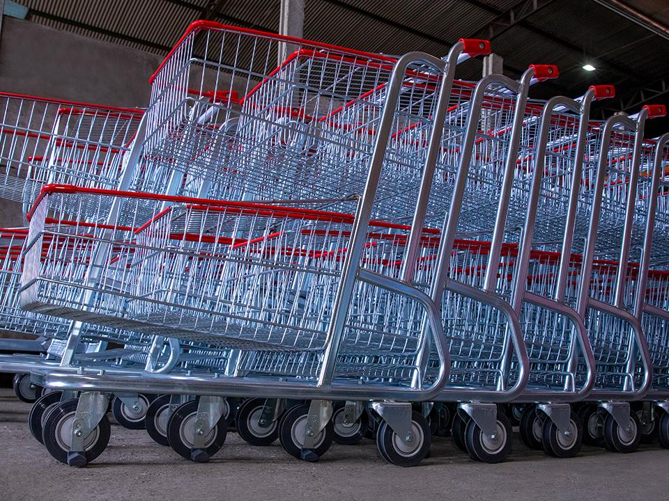 Carrinhos industriais com padrão profissional de fabricação