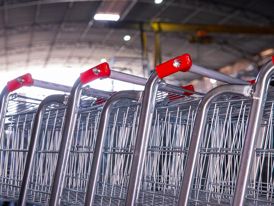 Punhos Resistentes para Carrinhos de Supermercados e Atacarejos
